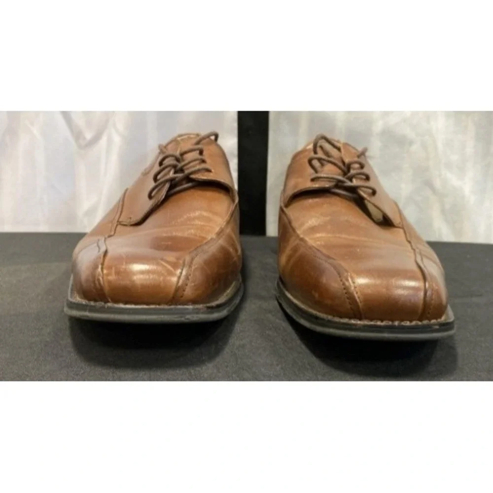 Florsheim Mens Brown Leather Oxford Dress Shoes‎ Size 10.5